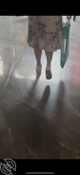 跟踪尾随美女打胶平底鞋1