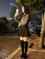 清纯外表淫荡骚穴反差大学生母狗找主人衣服多最喜欢我穿哪套0