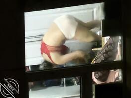 对面楼的新疆维族少妇0