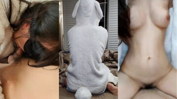 清纯兔耳睡衣妹，没想到在床上这么骚，上次没艹爽这次又来找我了（上集）