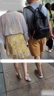 【裙底内裤系列】这女人的内裤真骚，不用脱就可以操。