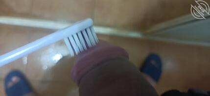 母亲的牙刷上了尿液