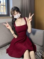 肉丝连衣裙1