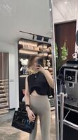 骚妈朋友圈的瑜伽裤0
