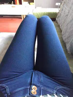 新买的牛仔裤跟内内到了0