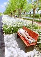 就要把逼漏出来---公园内露出，逼毛都能看的一清二楚2