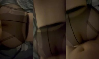 强行让女友穿黑丝做