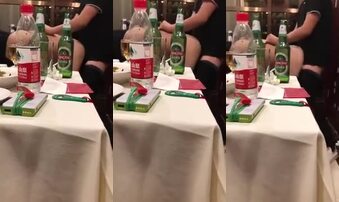 00年小妹妹吃饭中途就干起来了