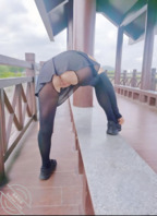 大奶母狗，海边露出0