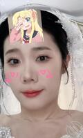 射屏婚纱表姐1