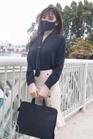 女神降临：口罩也遮挡不住她的美0