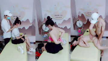 推油推到一半&ldquo;给我吧，我受不了了&rdquo;清纯妹子推油会所初体验