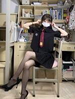 高跟黑丝制服