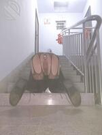 山东德州伪娘楼道露出任务1