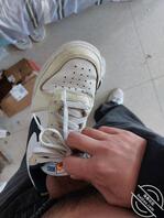 36码，耐克白蓝绿板鞋打胶，更多细节图或这双打胶视频留言给我可看0