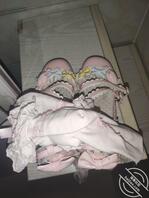 (原创)给大家看看亲妹妹和姐姐的鞋,丝袜,内衣内裤2