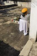 楼顶晒太阳的老熟妇2