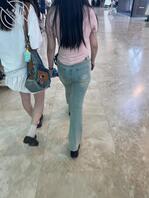 紧身牛仔裤骚货女大