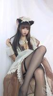 萝莉母狗桂阳雷媛媛透明女仆装（2）0