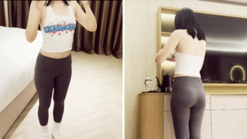 [原创] 超绿健身房搭讪极品，老公查岗，做一半打电话